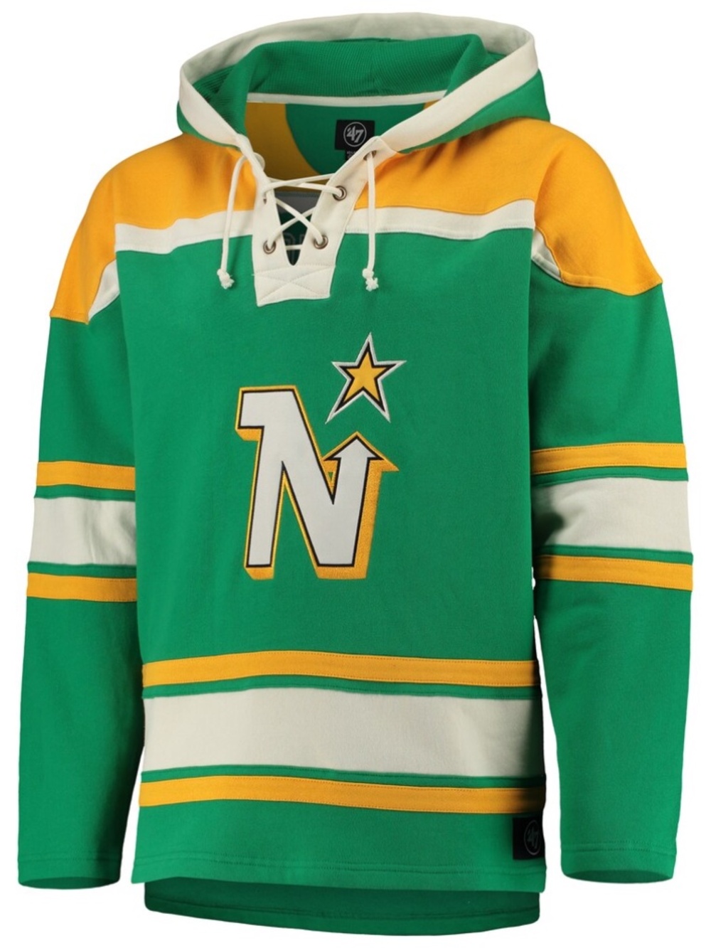 '47 Brand Minnesota North Stars Mike Modano 9 Kelly Green Lacer Pullover XL